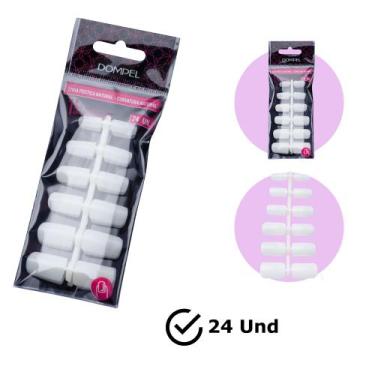 Imagem de 24un Unha Postiça Realista Natural Manicure Curva Antimicrobiano Dompe