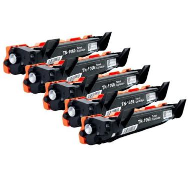 Imagem de Kit 5 Toners Compatíveis TN1060 P/ HL1202 HL1210 HL1212 Novo - Evolut