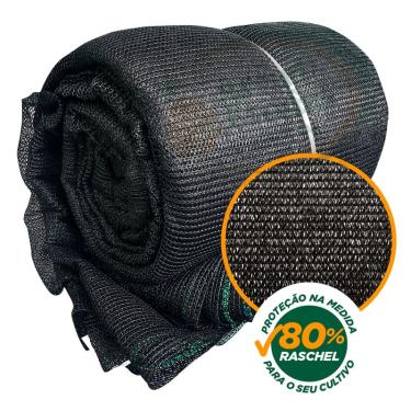 Imagem de Tela Preta Sombrite Hortas E Estufas Proteção 80% 4X19m