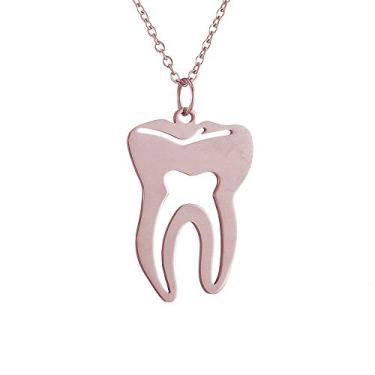 Imagem de AOCHEE Colar com pingente de dente médico, joia para dentista, enfermeira, presente, Metal
