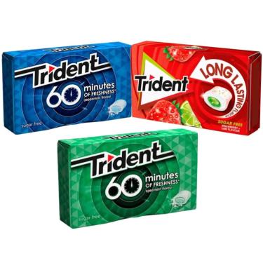 Imagem de Chiclete Trident 60 Minutos Importado - 3 Unidades