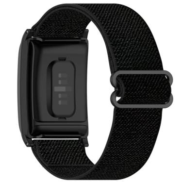 Imagem de Pulseira de substituição para relógio WHOOP 4.0 com capa para mulheres e homens, pulseira de reposição de nylon respirável ajustável adequada para monitor de atividades e fitness WHOOP 4.0 (preto)