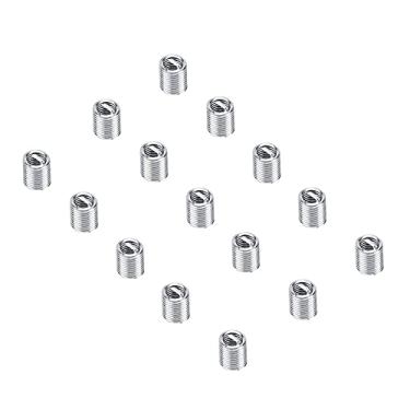 Imagem de 100pcs M4 Aço Inoxidável SS304 FIO ESCRUTO ENCRIMENTO DE FRINHA DE EMPRESSO HELICAL, Melhore a Força da Conexão, Evite Parafusos Soltos Com Elasticidade, Vida útil para Peças,