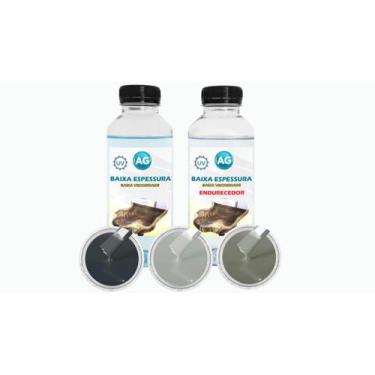 Imagem de Resina Baixa Espessura 1KG + 3 Cores Sólidas - Resinas ag