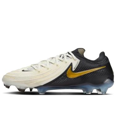 Imagem de Nike Chuteiras de futebol Phantom GX 2 Elite FG de cano baixo (FJ2559-100, BRANCO/PRETO-MTLC MOEDA DE OURO) Tamanho 5,5