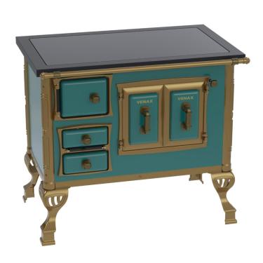 Imagem de Fogao a Lenha Venax GII n 1 Colonial Premium Turquesa SD