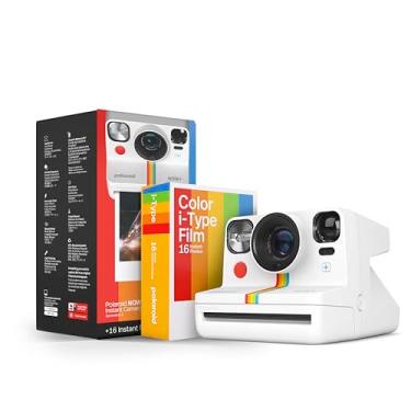Imagem de Polaroid Now+ Geração 2 – Pacote de Câmera + Filme (16 Fotos Incluídas) - Branco - Câmera Instantânea Controlada por Aplicativo Bluetooth (6437)