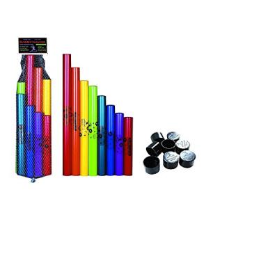 Imagem de Boomwhackers Conjunto de balança diatônica C maior com tampas de octavadora, pacote com 8