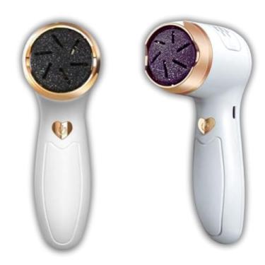 Imagem de Esfoliador Elétrico para Pés Portátil – Lixador de Calos e Rachaduras, Recarregável, Lixa Elétrica com Cabeças Substituíveis, Cuidado Pessoal e Pedicure Profissional ou Casa