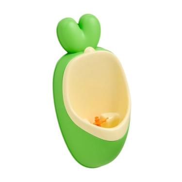 Imagem de menolana Mictório infantil para treinamento de toalete, mictório fofo, portátil, desenho animado, criativo, pendurado na parede, para crianças, Verde