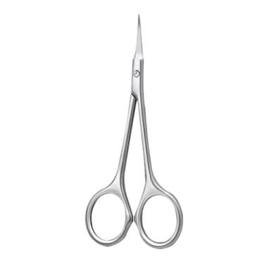 Imagem de Tesoura removedora de cutículas de aço inoxidável, cortador de cutículas para unhas artísticas, cortador de cutículas profissional, ferramentas de manicure, prata