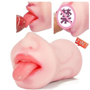 Imagem de Masturbador Masculino Vagina e Boca Realista - sexy import, Branca