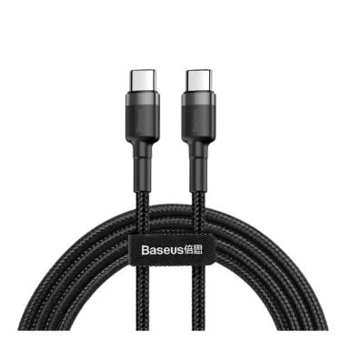 Imagem de Cabo USB-C Para USB-C Baseus 1M PD De Carregamento Rápido 100W  Preto - CATKLF-DLG1