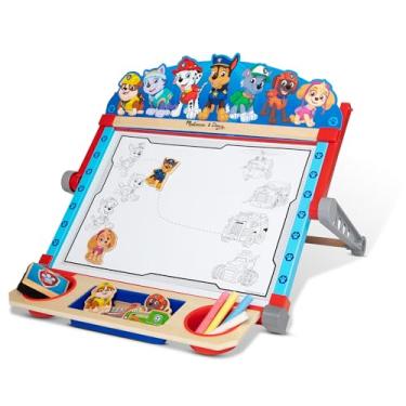 Imagem de Melissa & Doug PAW Patrol Wooden Double-Sided Tabletop Art Center Easel (33 Pieces)