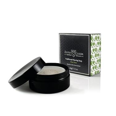 Imagem de Edwin Jagger Sabonete De Barbear Tradicional Ssavt Aloe Vera 99,9% Natural, 65G, Embalagem Viagem