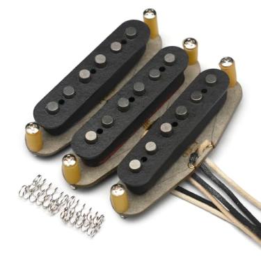 Imagem de SAPHUE Alnico 5 Vintage Escalonado Strat Estilo Captador De Guitarra Elétrica Artesanal Sss 50'S Som Anico V