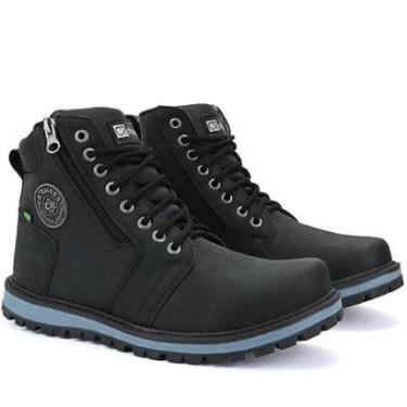 Imagem de Bota Coturno Masculino Couro Cano Baixo Tratorado Adventure Conforto-Masculino