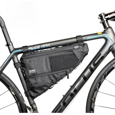 Imagem de GORIX Bolsa triangular para bicicleta, bolsa de tubinho expansível 3,5 L, impermeável, ciclismo, estrada, montanha, bicicleta (GX-FB Pelican)