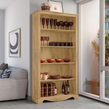 Imagem de Cristaleira Chicago Sala De Estar Mdf Cinamomo