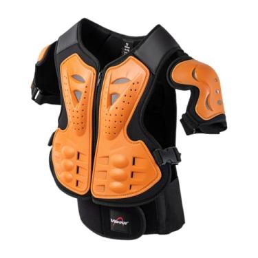 Imagem de predolo Roupa de Proteção para Motocicleta Infantil, Colete, Acessórios Respiráveis, Equipamento de Pilotagem Fácil de Usar para Motocross, Laranja
