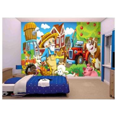 Imagem de Papel De Parede Infantil Fendinha Animais s164 - Você Decora