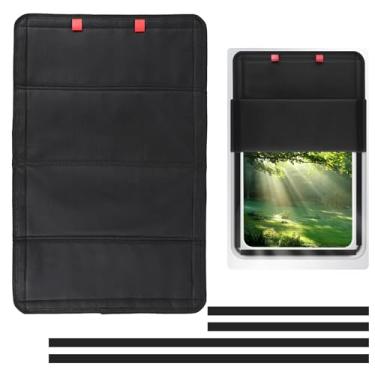 Imagem de Hbxdeco Persiana de janela de porta para trailer, 63 cm × 40,6 cm, capa blackout magnética dobrável para isolamento térmico e proteção UV, tecido Oxford impermeável, para-sol, acessórios