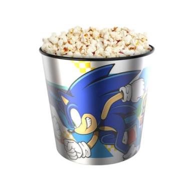 Imagem de Balde De Pipoca Licenciado Sonic Filme Combo Sonic 3 - Potte