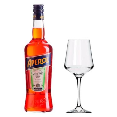 Imagem de Kit Aperitivo Aperol 750ml + Taça de Vidro