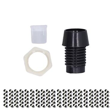 Imagem de Eacam 100 Conjuntos Suporte de Led de 5 Mm de Luminária Plástica Emissor de Diodo Painel de Clipe de Montagem para Instalação Segura (Preto)