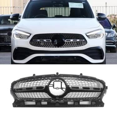 Imagem de Grade de para-choque de carro tiras decorativas kit de corpo de grade de corrida estilo OE grade de para-choque dianteiro para GLA H247 Sport 2020-2023