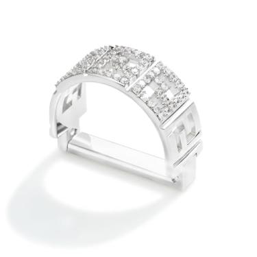 Imagem de YYBONNIE Anel masculino de cristal cintilante, fecho de gravata, prendedor de gravata, acessórios de gravata com caixa para presente de joias de casamento, Dourado, G