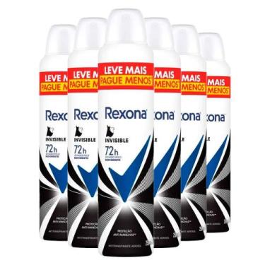 Imagem de Kit Desodorante Antitranspirante Aerosol Rexona Invisible 72 horas 250