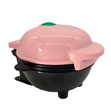 Imagem de Mini Máquina de Assar Bolo Elétrica Antiaderente Quiche/De Forno Maker Mini Ferro 110V (Rosa)