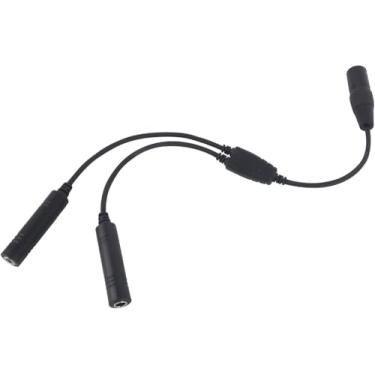 Imagem de JUYODE GA Fone de ouvido de aviação geral de plugue duplo para Airbus XLR adaptador de 5 pinos conector de fones de ouvido de avião piloto de aeronave (2-GA-Airbus)