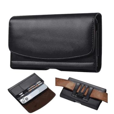Imagem de Coldre de telefone com clipe de cinto, bolsa de couro, bolsa de cintura para iphone 15 14 pro max para samsung s24 s23 ultra em 6.8" M ao XXXL (Preto, XXXL)
