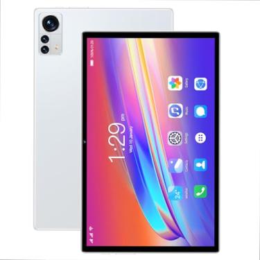 Imagem de Tablet X12 12 GB de RAM + 512 GB, tela imersiva de 10,1 polegadas, 24 MP + 48 MP,5G, Wi-Fi, Bluetooth, Android 12 octa-core (Branco)