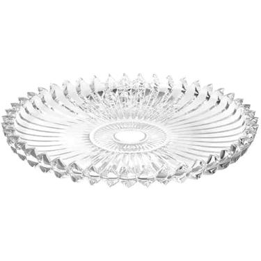 Imagem de Travessa Redonda de Vidro 29cm – Rasa, Resistente e Elegante – Ideal para Servir Frutas e Sobremesas – Uso Diário ou Ocasiões Especiais