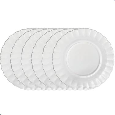 Imagem de Prato Fundo de Vidro 21,5cm – Design Delicado e Versátil para Todas as Refeições