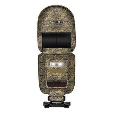 Imagem de Película protetora de flash para câmera Godox V100 Body Vinly Wrap Skin Premium Adesivo de fotografia V100 (ouro onda)