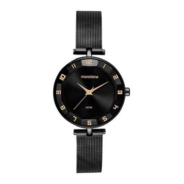 Imagem de Relógio MONDAINE feminino analógico preto 32911LPMVPE3