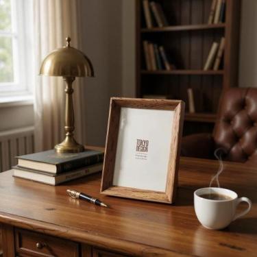 Imagem de Kit 2 Porta Retratos Basic Tokyo Design Moldura Mini 10x15cm, Madeira