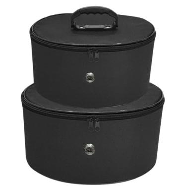 Imagem de Kit 2 Maleta Nécessaires Frasqueiras Maquiagem Esmaltes (Preto)