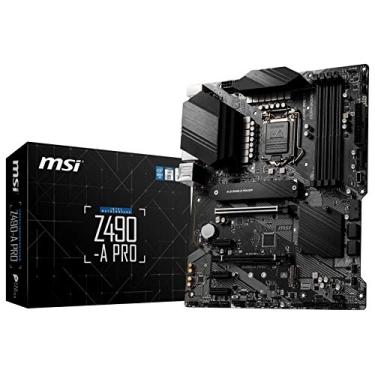 Imagem de MSI Placa mãe Z490-A PRO ProSeries ATX (Intel Core de 10ª geração, soquete LGA, 1200, DDR4, compartimentos duplos M.2, USB 3.2 geração 2, LAN de 2,5G, DP/HDMI)