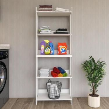 Imagem de Armário Multiuso Lavanderia Organizador - Movlar, Branco