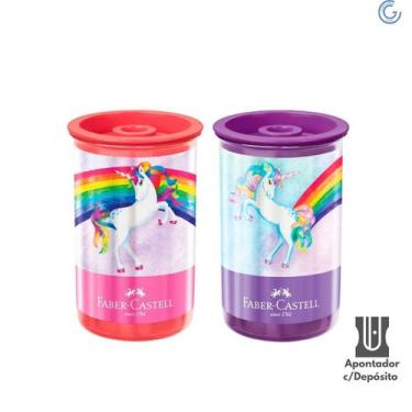 Imagem de Apontador c/ Deposito Tubo Unicórnio - Faber Castell