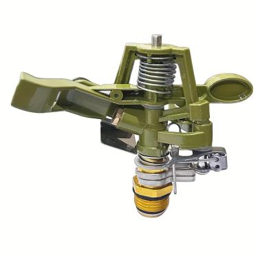 Imagem de Aspersor de impacto de metal de 1,27 cm ajustável 0-360 graus, cabeça de irrigação de água de rotação para irrigação de jardim