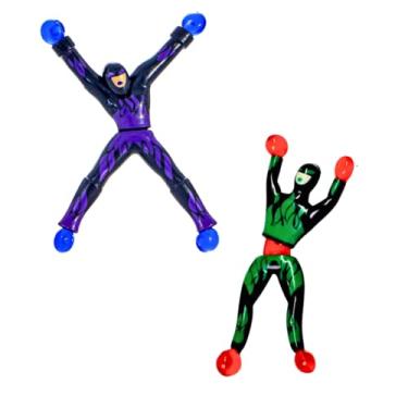 Imagem de kit 2 Ninja Brinquedo Gruda Parede Vidro
