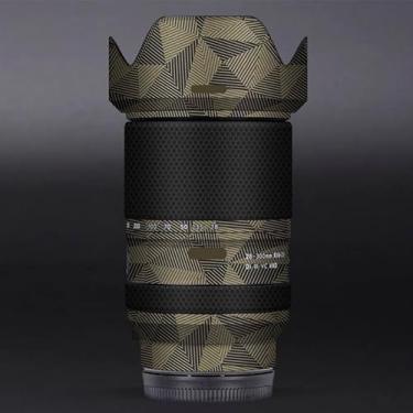 Imagem de Adesivo de lente de câmera antiarranhões para Tamron 28-300mm F4-7.1 adequado para Sony Mount Coat Wrap película protetora película protetora capa 28-300 F4-7.1 (ouro triangular)