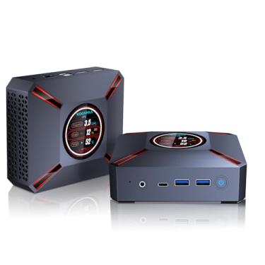Imagem de KOOSMILE Mini PC Win 11 Pro, Mini Computadores Core i9-12900HK (14C/20T, até 5,0GHz) 32GB DDR4, DP/HDMI 8K/4K, SSD PCIe 3.0 de 2TB, WiFi 6, BT 5.2 Computadores de mesa para escritório e negócios (32