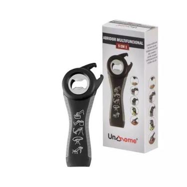 Imagem de Abridor De Garrafas E Latas Cerveja Multifuncional 5 Em 1 - D Presente